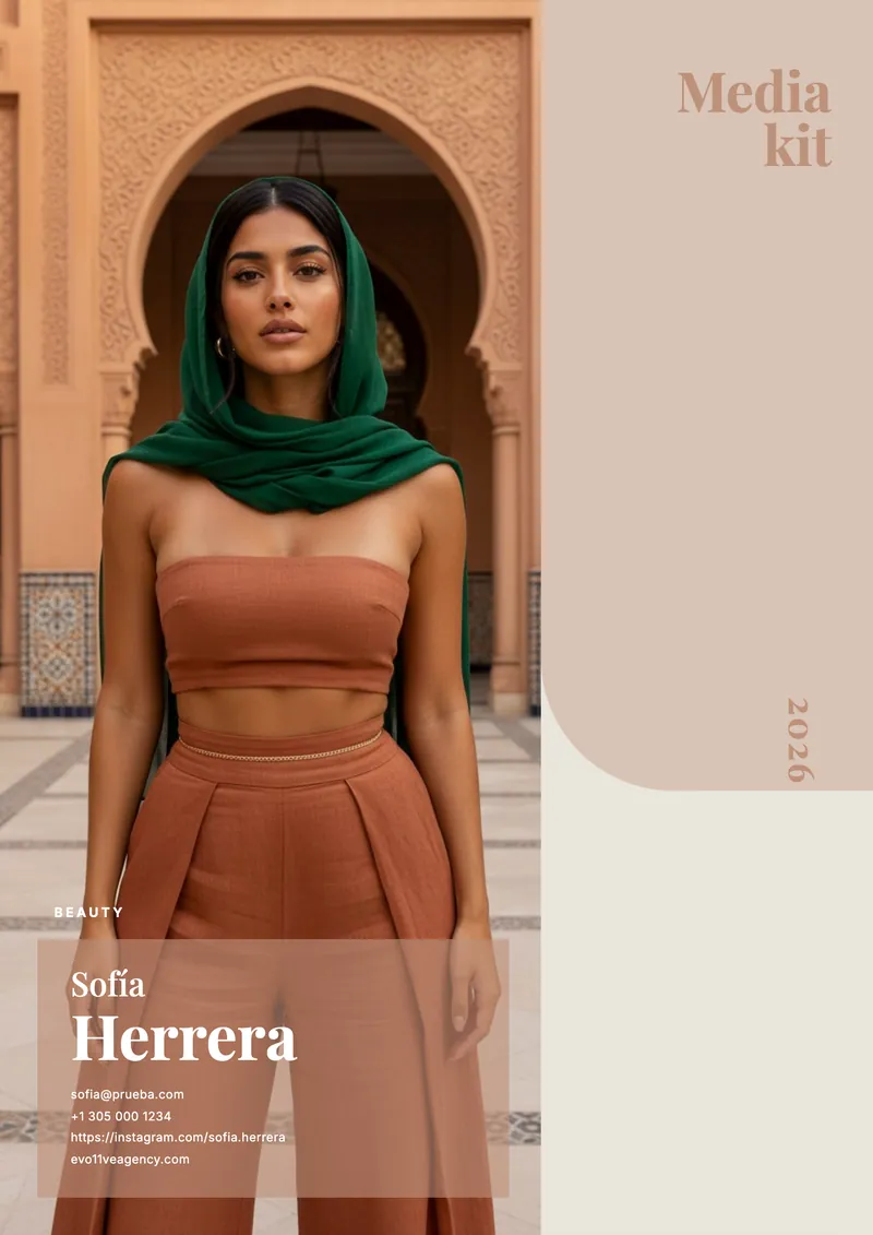 Atelier media kit example